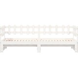  Dnevni ležaj na izvlačenje bijeli 2x(90x190)cm masivna borovina | shoptok.hr