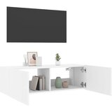  Zidni TV ormarić s LED svjetlima bijeli 100 x 35 x 31 cm | shoptok.hr