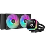 DeepCool Komplet za tekočinsko hlajenje AIO Liquid Cooler LQ240, 240mm, LCD, ARGB, črn | Shoptok.si