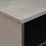 TV ormar s policom Siva 80 x 33 x 46 cm Čvrsto drvo manga | Eponuda.com