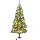  Umjetno božićno drvce 300 LED s kuglicama i snijegom 240 cm | shoptok.hr