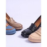 Resti Women's denim moccasins on a block heel Jozenas | Shoptok.si