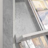  Polica za časopise s policom Betonski sivi 70 x 41 x 126 cm | Eponuda.com