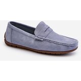  Men's Suede Moccasins Dark Blue Wesley | Shoptok.si