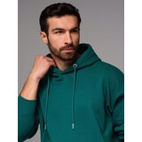 Ombre Unisex sweatshirt with pockets and hood - dark green | ePonuda.com
