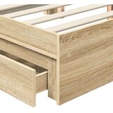  Postelja s shranjevanjem z vzglavjem Sonoma hrast 140 x 200 cm, (5000106672) | Shoptok.si