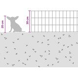  Ograda za vrt s kolčićima 12 pcs 75 x 30 cm Mesh Srebrna | Eponuda.com
