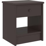 vidaXL Nočna omarica temno rjava 35x30x40 cm trdna borovina Cene