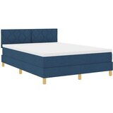  Krevet s opruga kutije s jastukom Plava 160 x 200 cm tkanina | shoptok.hr