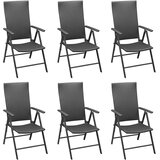  5-dijelni vrtni blagovaonski set od poliratana crni | shoptok.hr