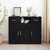 vidaXL kreveta s ladicama crna 88.5 x 30.5 x 73 cm konstruirano drvo | shoptok.hr