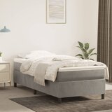 Box spring krevet s madracem svjetlosivi 100x200 cm baršunasti Cijene
