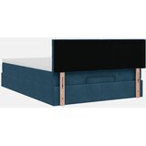  Ottoman krevet s madracem tamnoplavi 140x200 cm baršun | shoptok.hr