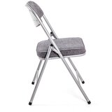 XORA ZLOŽLJIV SEDEŽ, kovina, tekstil siva, barve aluminija | Shoptok.si