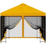  Vrtna sjenica sa stranicama 3 x 3 m Žuta Poliester i čelik | shoptok.hr