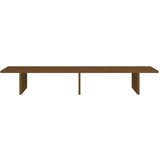  Stojalo za zaslon medeno rjavo 100x27x15 cm trdna bor | Shoptok.si