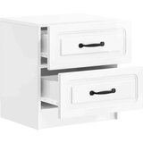  Nočna omarica 2 pcs Bela visok sijaj 43 x 34,5 x 44,5 cm, (5000209995) | Shoptok.si
