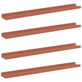  Polica na zidu 4 pcs Crvena 80 x 9 x 3 cm Konstruirano drvo | shoptok.hr