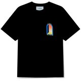 Casablanca Majice s kratkimi rokavi T-SHIRT L'ARCHE DE NUIT BLACK Črna Cene