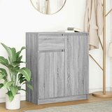 vidaXL Komoda s predalom siva sonoma 71x35x84 cm inženirski les Cene