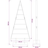  Metalna božićna jelka KUOPIO 150 cm Čelik Zlatno Slike