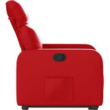  Naslonjač na podizanje od umjetne kože crveni | shoptok.hr