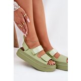 Boto Women's Platform Sandals With Velcro Green Nitepira | Shoptok.si