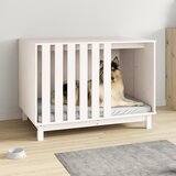 vidaXL Pasja uta bela 100x70x72 cm trdna borovina Cene