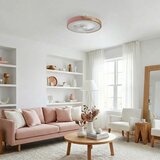  Brilagi - LED prigušiva svetiljka sa ventilatorom LED/38W/230V 50 cm ružičasta/hrast sa daljinskim upravljačem | Eponuda.com