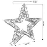 Brilagi LED spoljašnja božićna dekoracija LED/3,3W/230V IP44 50 cm zvezda | Eponuda.com