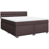 Maison Chic Box spring postelja - Vzmetna postelja z vzmetnico temno rjava 180x200 cm blago SL5359, (21906884) | Shoptok.si