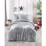  Merry greywhitered ranforce single quilt cover set Cene