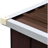  Ostava za drva od pocinčanog čelika 330x84x152 cm smeđa | shoptok.hr