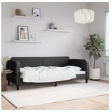 vidaXL Raztegljiva postelja črna 80x200 cm blago Cene