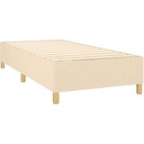 Krevet s oprugama i madracem krem 90 x 200 cm od tkanine | shoptok.hr