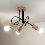  plafonski luster oxford 3xE27/15W/230V borovina/crna | Eponuda.com