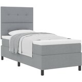  s opruga kutije Svijetlo siva 90 x 190 cm tkanina | shoptok.hr