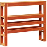 Maison Chic posteljno vzglavje - vzglavna omarica - nočna omarica s policami voščeno rjava 90 cm trdna borovina, (21710617) | Shoptok.si