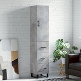 vidaXL Visoka komoda siva betona 34 5x34x180 cm od konstruiranog drva | shoptok.hr