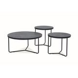  Set stolića DEMETER - MDF + furnir - efekt betona | shoptok.hr
