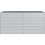 vidaXL Povišena vrtna gredica 160 x 80 x 77 cm pocinčani čelik srebrna | shoptok.hr