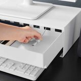 YAMAZAKI Belo kovinsko stojalo za monitor Tower – | Shoptok.si