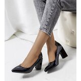Gemre Black patent block heels Shannen | shoptok.hr
