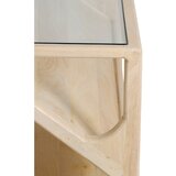 Light & Living Stranska mizica s stekleno mizno ploščo v svetli naravni barvi 41x119 cm Yuki – | Shoptok.si