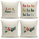 Kate Louise Ukrasne jastučnice u setu 4 kom s božićnim motivom 43x43 cm – | shoptok.hr