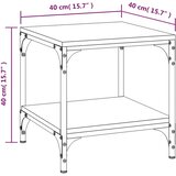  Bočni stolići 2 kom boja hrasta 40x40x40 cm konstruirano drvo | Shoptok.si
