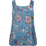 Zizzi Top 'Bella' dimno modra / svetlo rjava / svetlo lila / bela | Shoptok.si