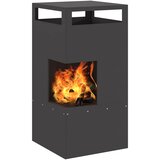  Kamin Crna 50 x 50 x 100 cm Čelik otporan na vremenske uvjete | shoptok.hr
