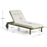 Kave Home Zelen kovinski nastavljiv vrtni ležalnik Kionia – | Shoptok.si