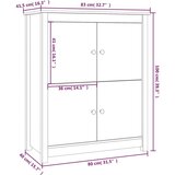  Komoda bijela 83 x 41 5 x 100 cm od masivne borovine | shoptok.hr